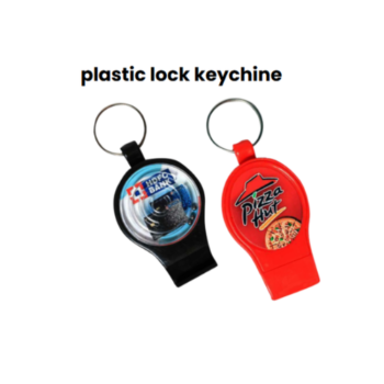 OS235 Plastic Lock Keychain