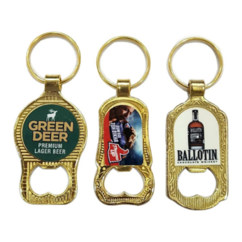 OS239 Premium Gold Bottle Opener Metal Keychain...