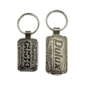 OS241 Premium Antique Silver Metal Keychain...