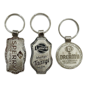 OS241 Premium Antique Silver Metal Keychain...