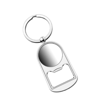 OS245 Premium Metal Bottle Opener Keychain (Silver...