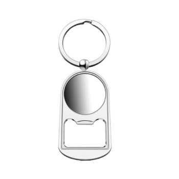 OS245 Premium Metal Bottle Opener Keychain (Silver...
