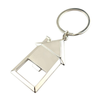 OS246 House Shape Metal Bottle Opener Keychain...