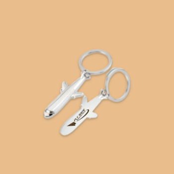 OS247 Aeroplane Metal Keychain