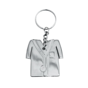 OS248 Doctor Coat Metal Keychain